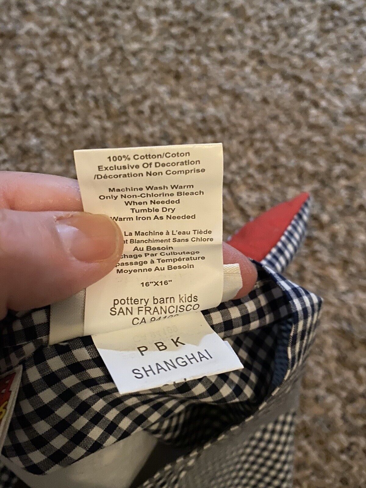 Pottery Barn Kids Spiderman Pillow Sham Red Superhero Standard 16x16 - Fresh Stock Dated February 2026