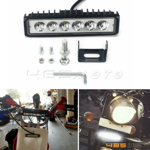 Dirt Bike Dual Sport 6pcs LED Light Bar 12V/24V Work Light Off Road Lights IP 67 - Fresh Stock Dated February 2026