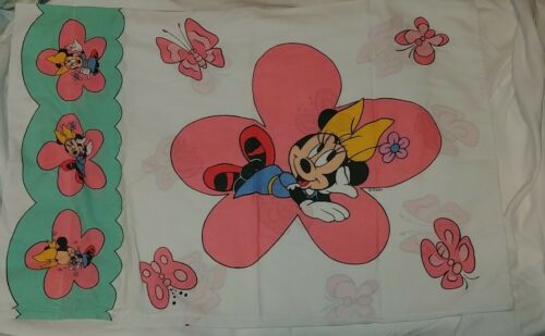 2 Minnie n Me Vintage Ruffled & Standard Pillowcases FRIENDS FOREVER Bows Hearts - Fresh Stock Dated December 2025