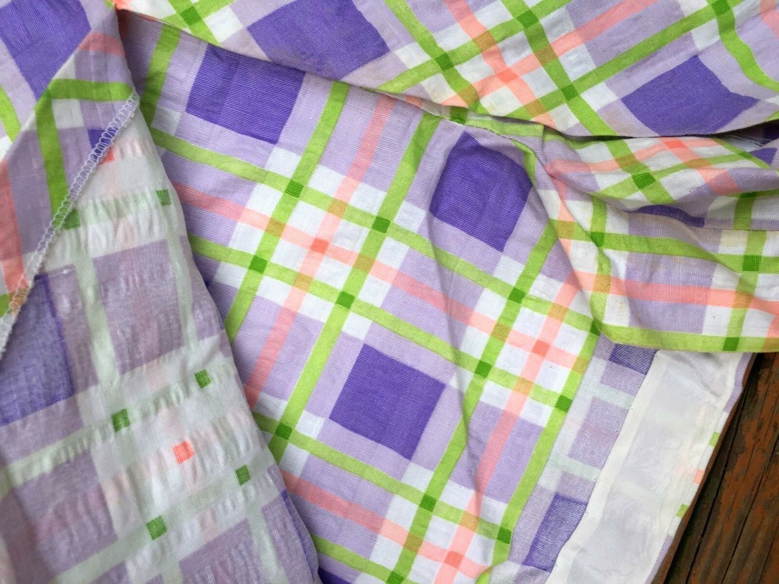 Women's VTG 60's SKORT Mini Skirt SEERSUCKER 27