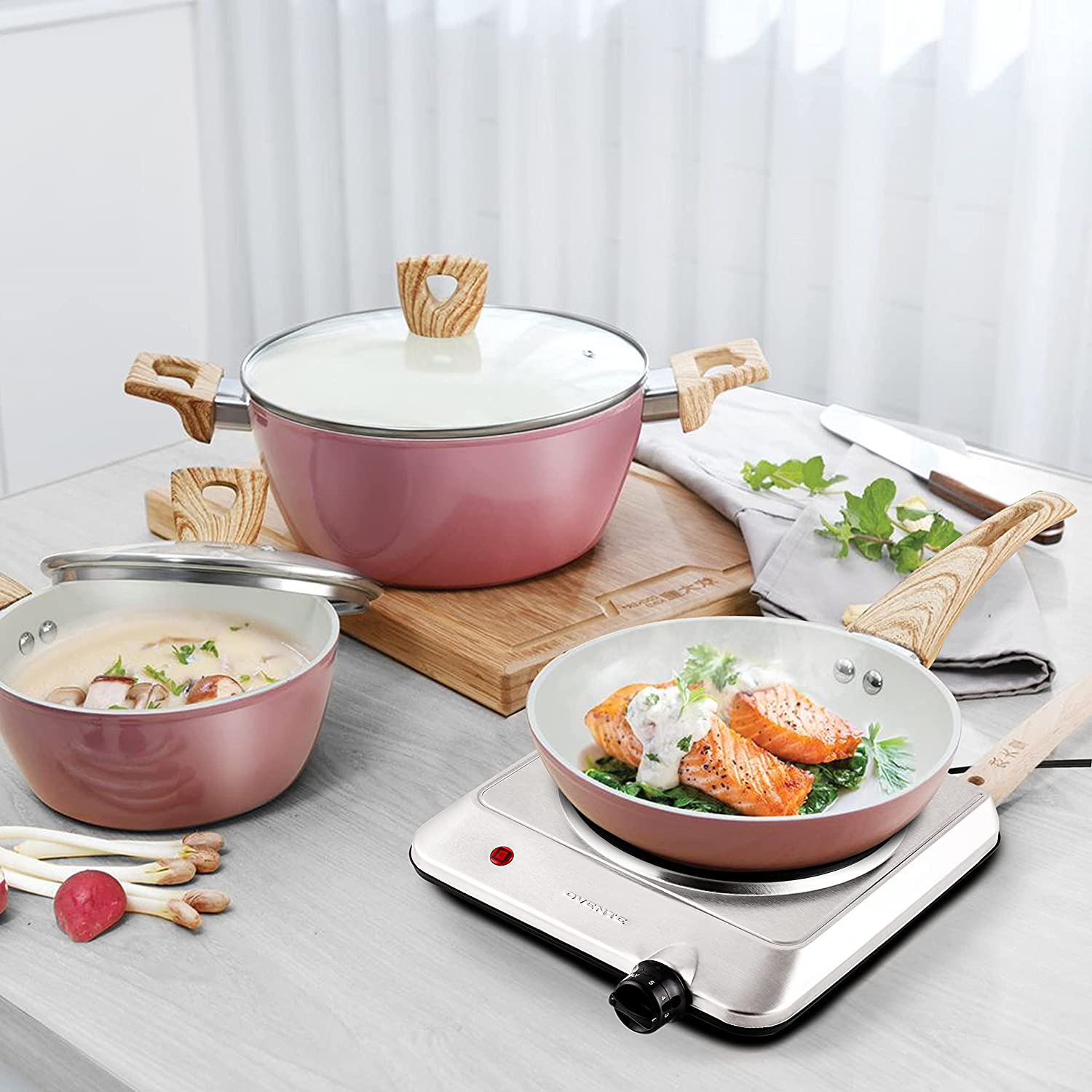 Estufa Cocina Hornilla Electrica Portatil Para Casa Apartamento Campamento 7