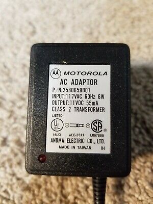 Motorola AC Adapter 2580659B01 Class 2 Transformer Output 11VDC 55mA - Fresh Stock Dated December 2025