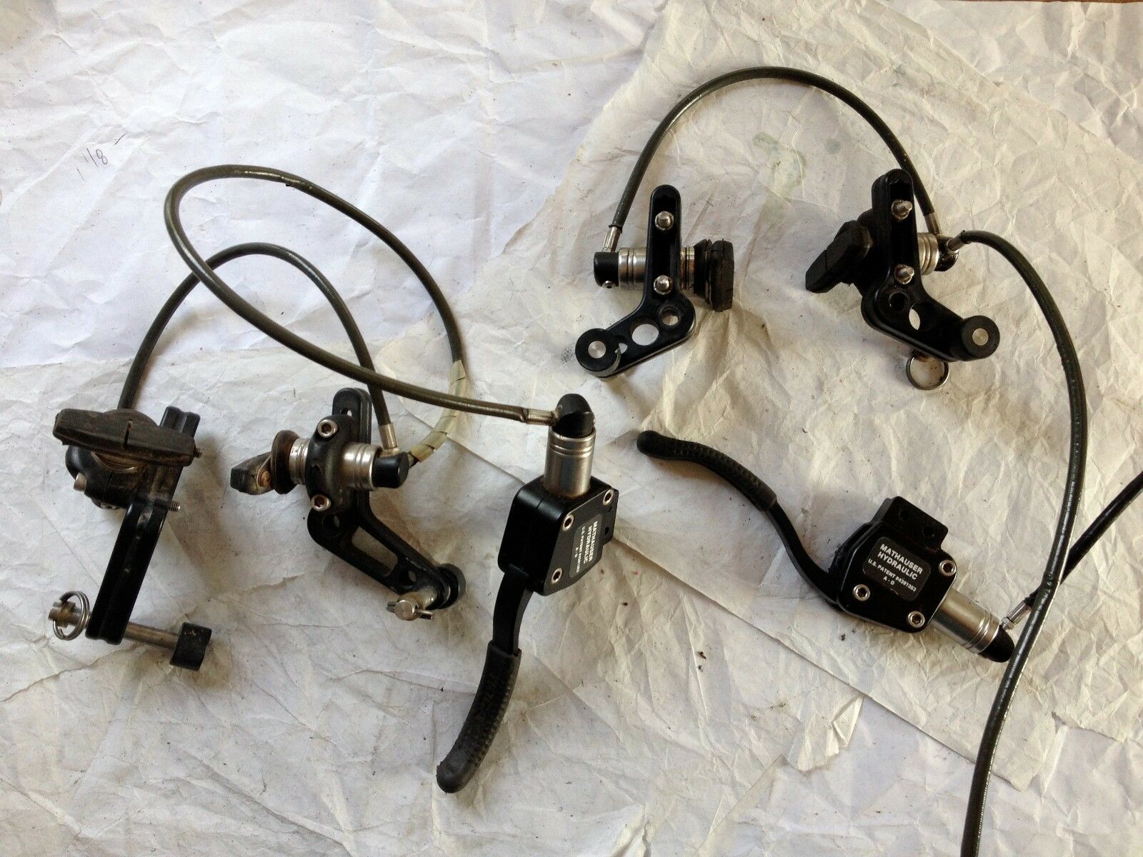 Vintage Bill Mathauser Hydraulic Rim Brakes - RARE - Mountainbike - Fresh Stock Dated December 2025