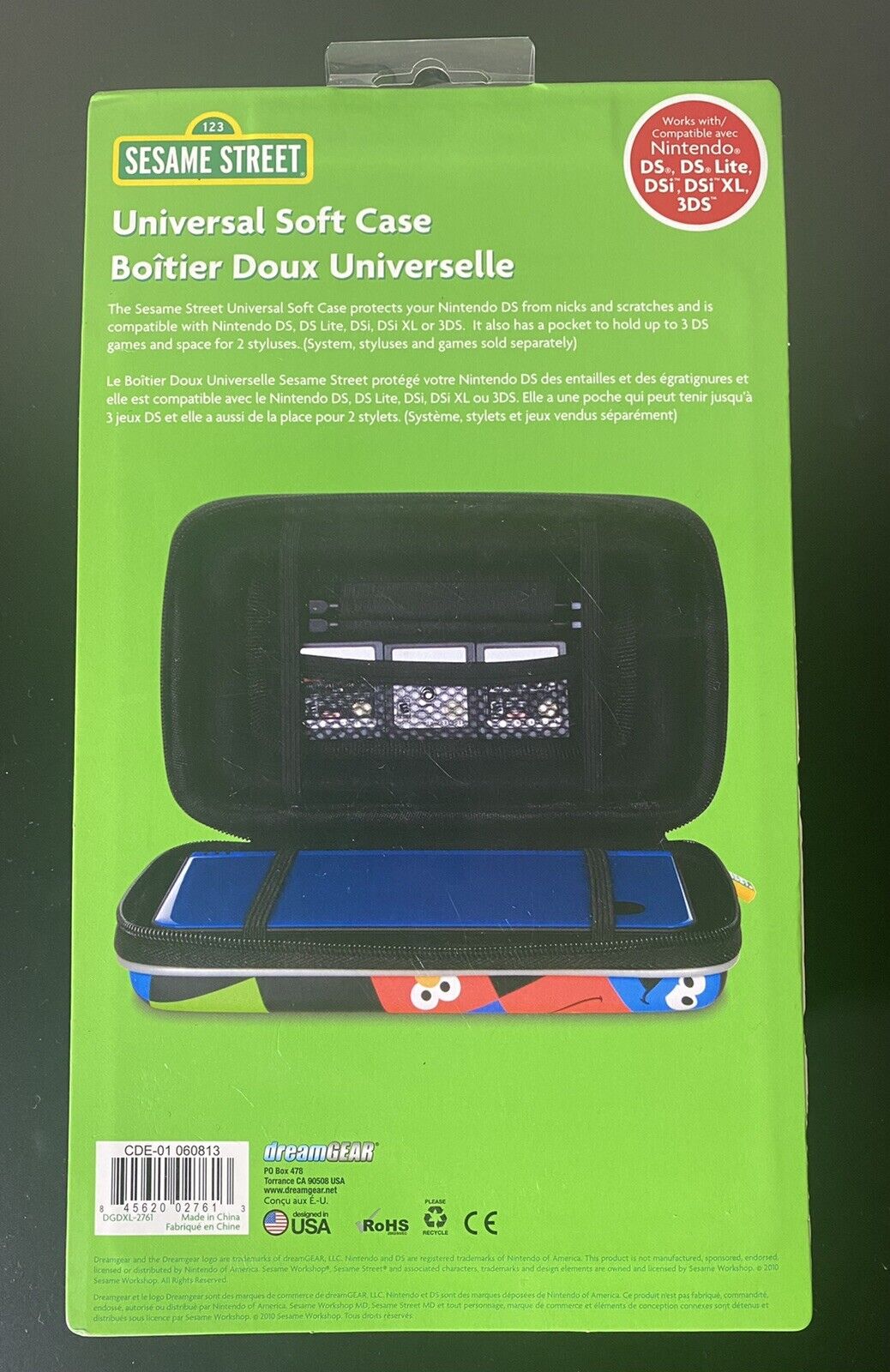 DreamGear Sesame Street Universal Soft Case For Nintendo DS DSi  LITE XL 3DS New - Fresh Stock Dated February 2026