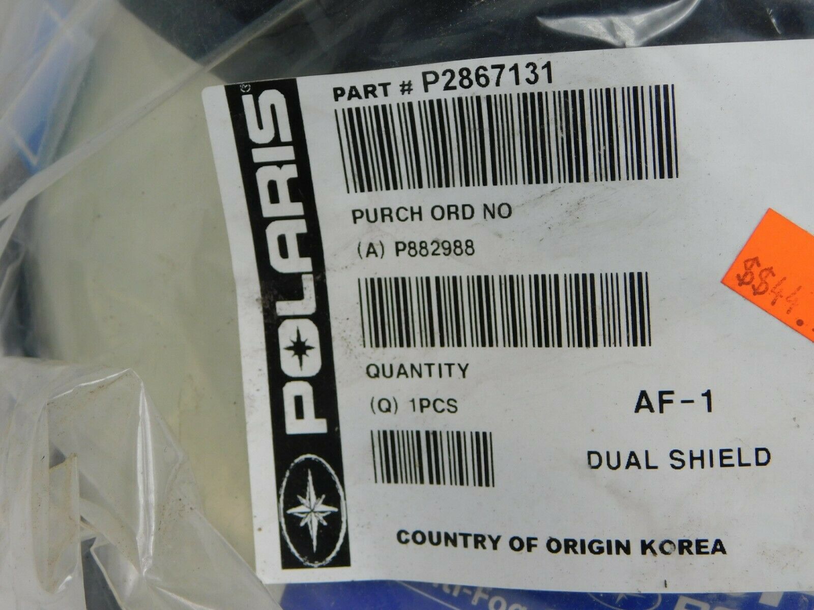 Pure Polaris P2867131 Clear Double Lens Snowmobile Helmet Shield Supreme - Fresh Stock Dated February 2026