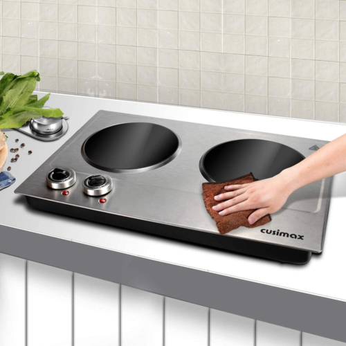 Electric Cooktop Countertop Burner Portable Ceramic Stainless Steel Cooking - Fresh Stock Dated December 2025