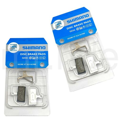 2x Shimano G03A Bike Disc Brake Pad Fit XTR BR-M9000/M9020/M987/M985 XT BR-M8000 - Fresh Stock Dated February 2026