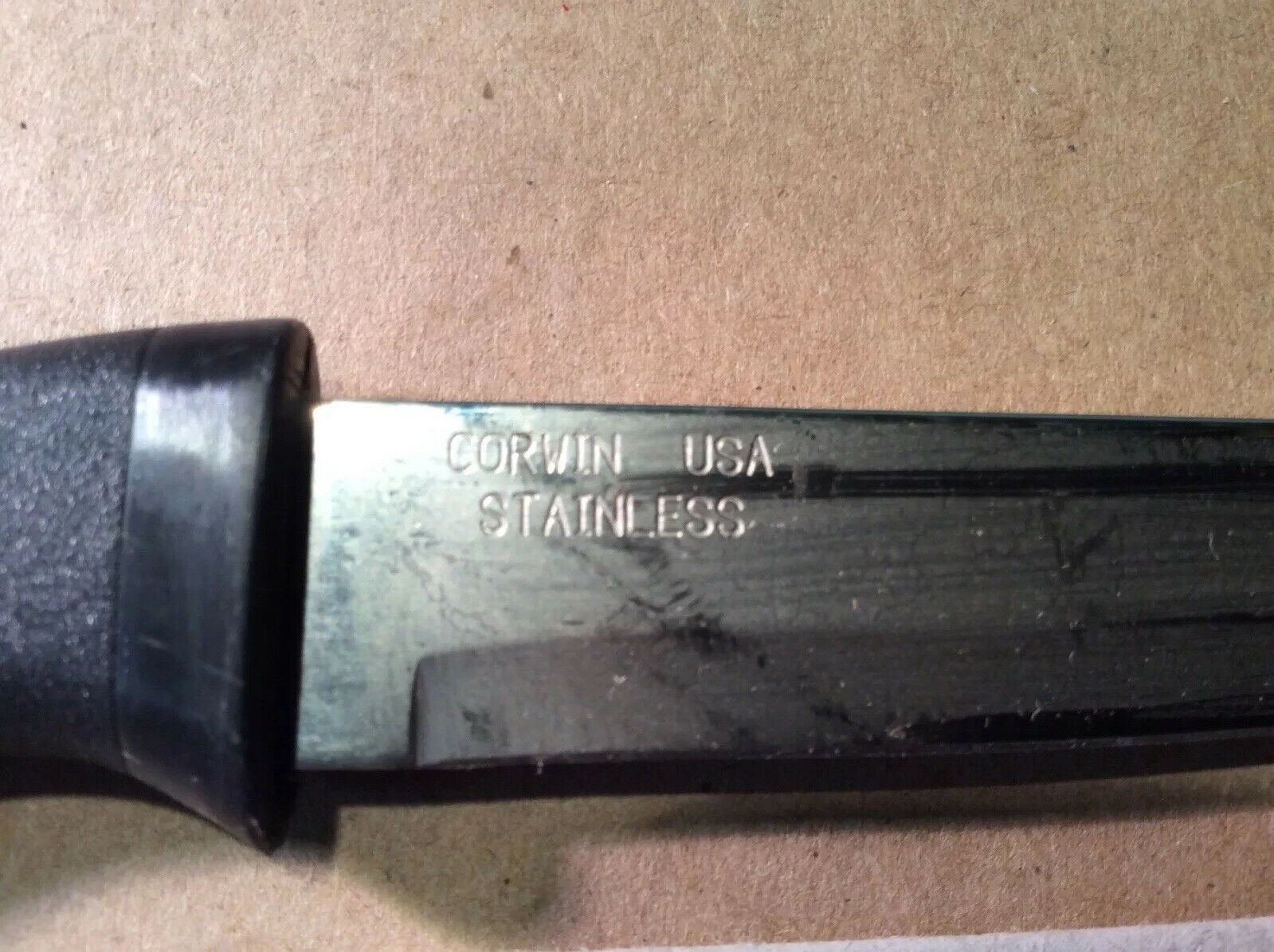 Vintage Corwin Knife Rifle Stock Handle Stainless INV-B14 - Fresh Stock Dated January 2026