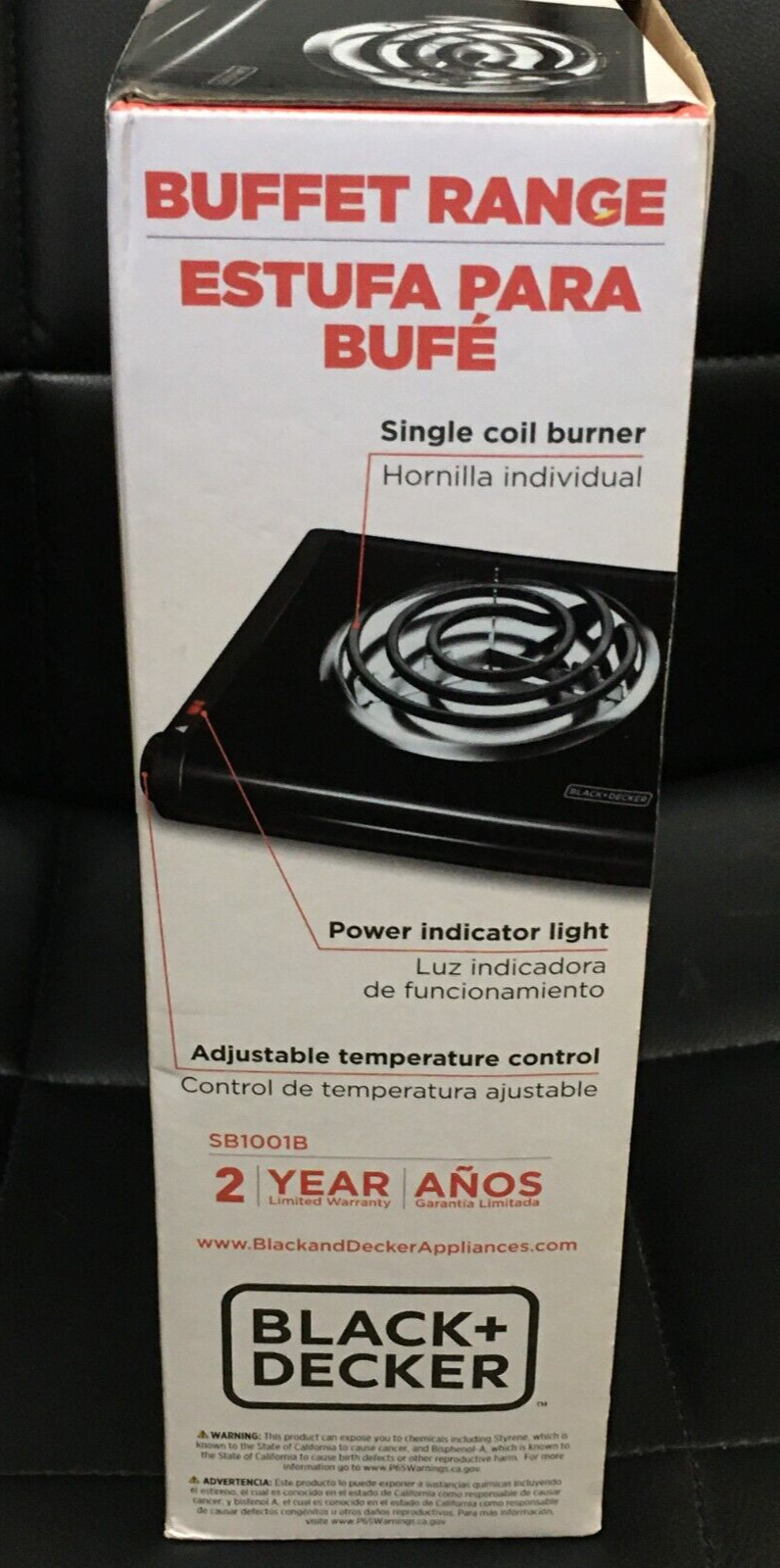 Black & Decker SB1001B Buffet Range - Fresh Stock Dated February 2026