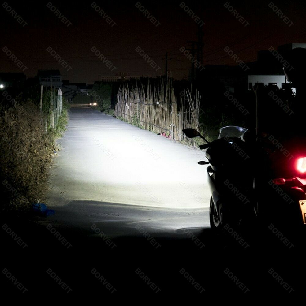 White Bulbs New LED 2x 90W H4 9003 For Motorcycle Headlight High/Low Beam 6000K - Fresh Stock Dated March 2026