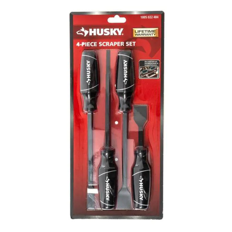 Husky Scraper Set (4-Piece) - Fresh Stock Dated February 2026