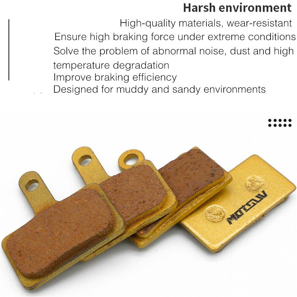 4 Pairs MTB Cycling Bike Full Metal Brake Pads Disc Brake Pads Accessories - Fresh Stock Dated February 2026