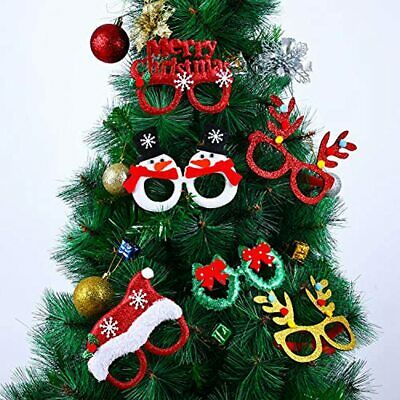 BBTO 18 Pieces Christmas Costume Decorations Glitter Glasses Eyeglasses Frame - Fresh Stock Dated February 2026