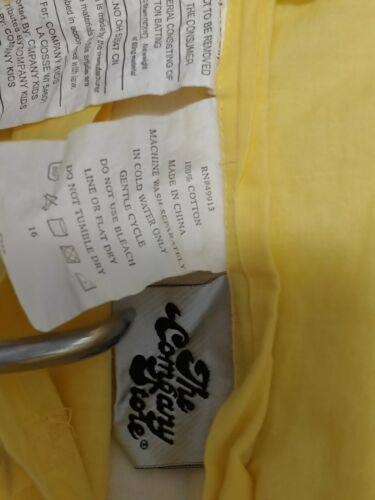 The Company Store Pony Throw Decorative Pillow Cover Sham Pink Yellow 16x16 - Fresh Stock Dated December 2025