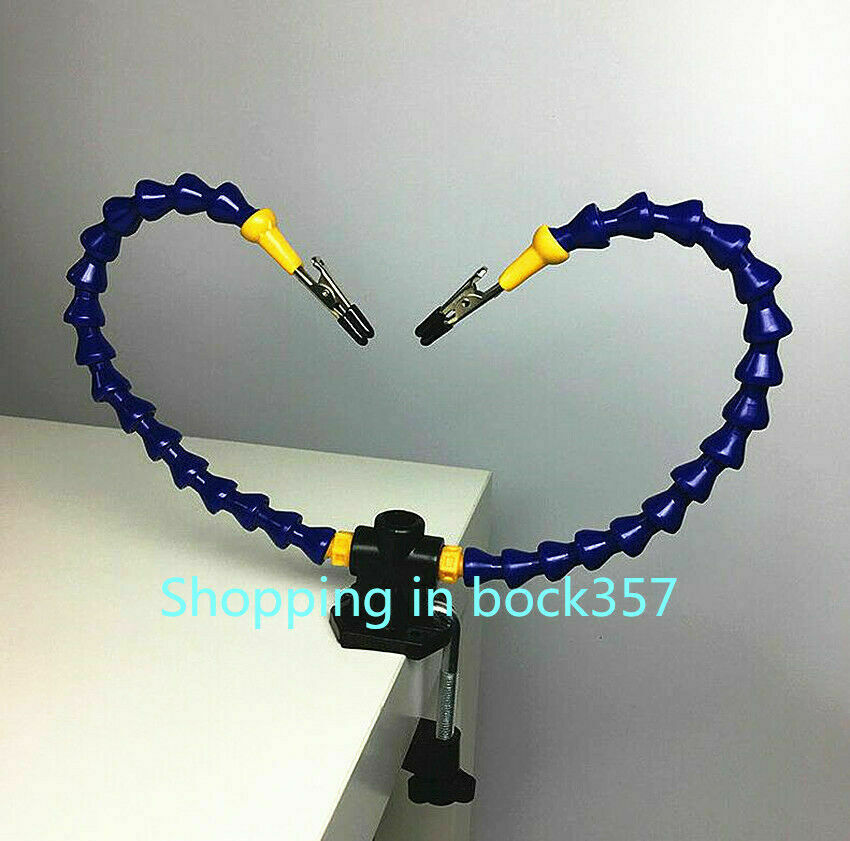 Flexible Arm Two Hands Soldering Iron Holder Stand Helping Clamp Vise Clip Tool - Fresh Stock Dated February 2026