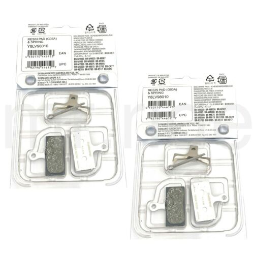 2x Shimano G03A Bike Disc Brake Pad Fit XTR BR-M9000/M9020/M987/M985 XT BR-M8000 - Fresh Stock Dated February 2026