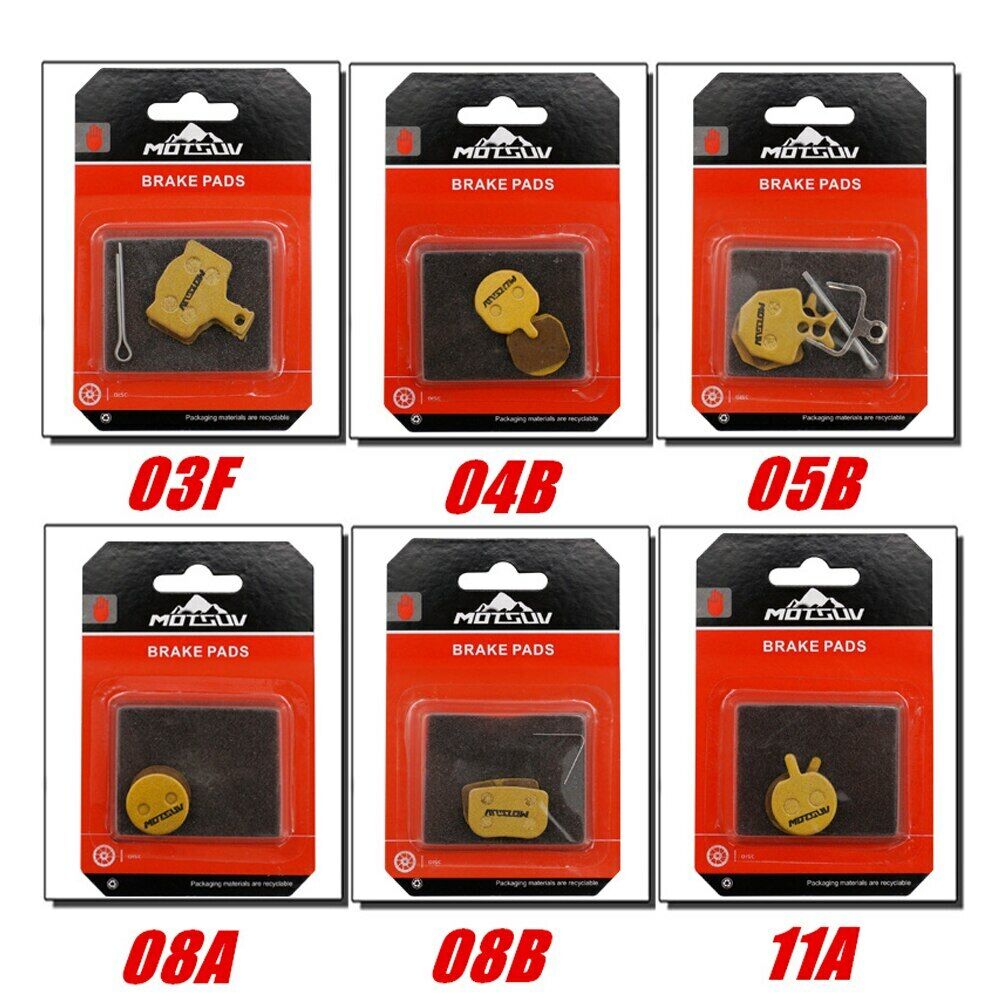 4 Pairs MTB Cycling Bike Full Metal Brake Pads Disc Brake Pads Accessories - Fresh Stock Dated February 2026