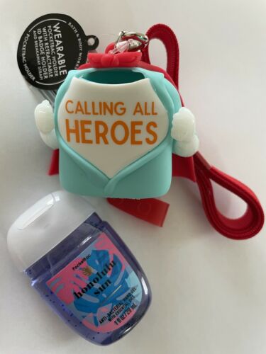 NEW Calling All Heroes ID Badge/Gel Holder &  PocketBac Gel Bath & Body Works - Fresh Stock Dated February 2026