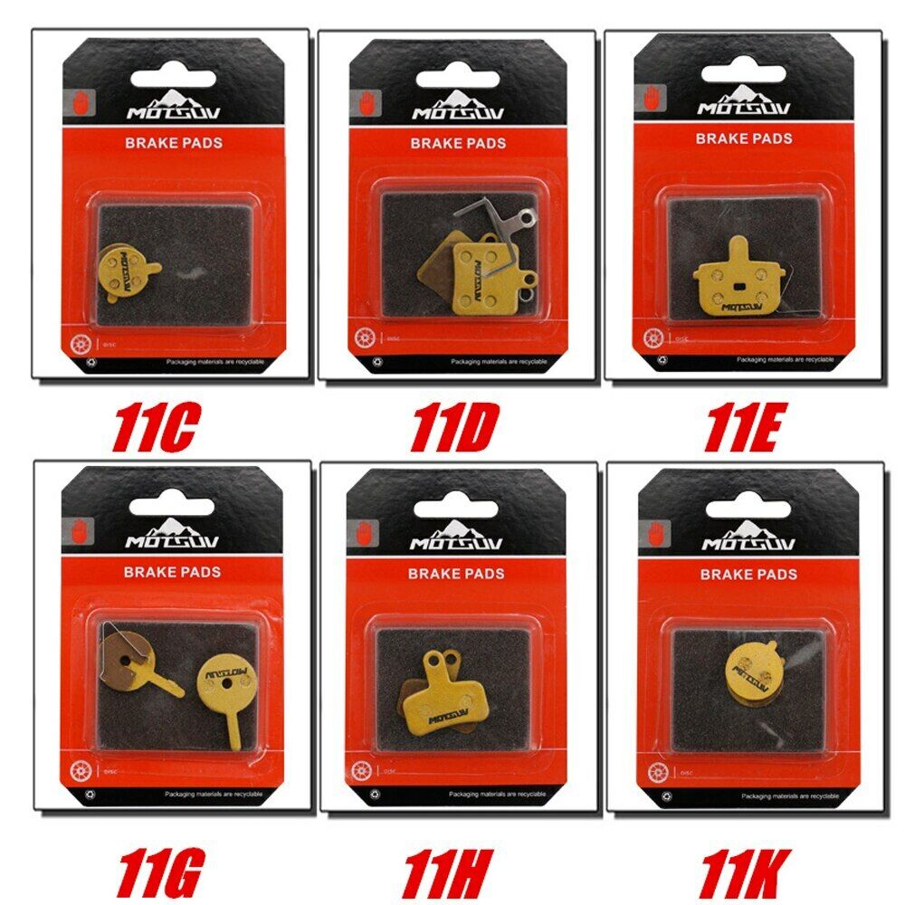 4 Pairs MTB Cycling Bike Full Metal Brake Pads Disc Brake Pads Accessories - Fresh Stock Dated February 2026