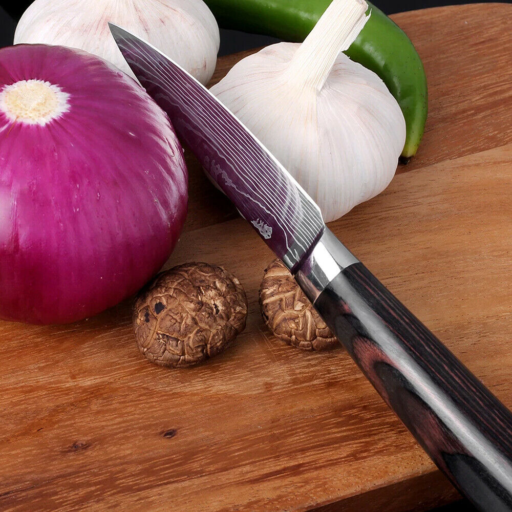 Professional Japanese Damascus Stainless Carbon Steel Best Kitchen Paring Knife - Fresh Stock Dated December 2025