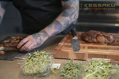 Kessaku 7-Inch Santoku Knife - Samurai Series - High Carbon 7Cr17MoV Steel - Fresh Stock Dated December 2025