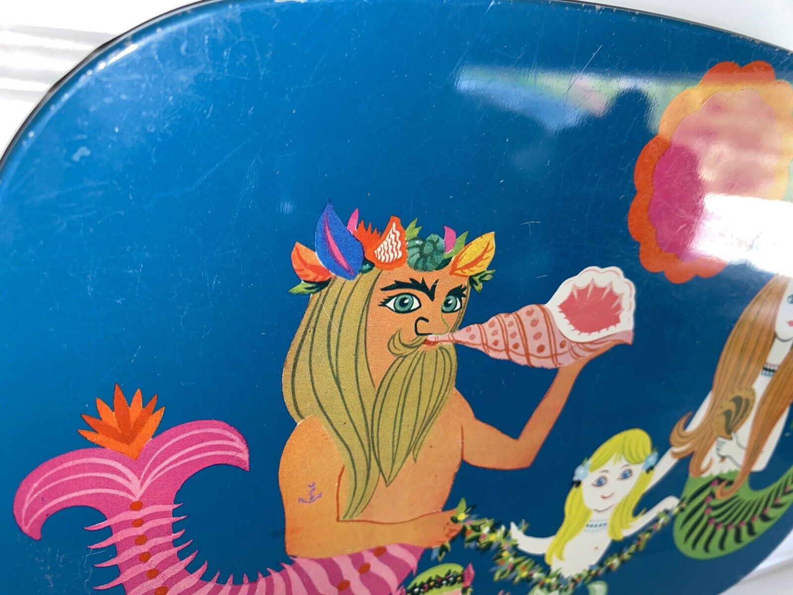 Vintage 70s Hot Plates Flower Child Mermaids Cork Backing - Fresh Stock Dated December 2025