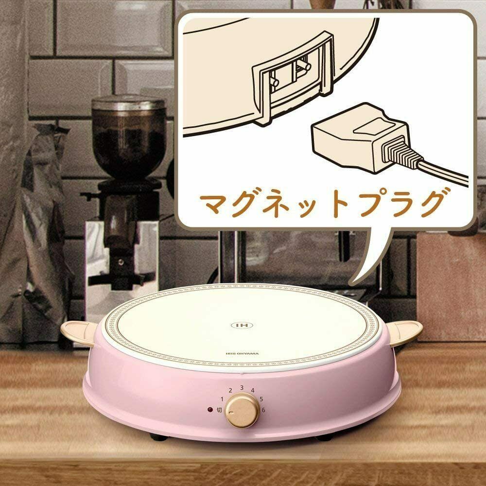 IRIS OHYAMA ricopa Ash Pink IH Cooking Heater Stove IHLP-R14-PA 1400W - Fresh Stock Dated February 2026
