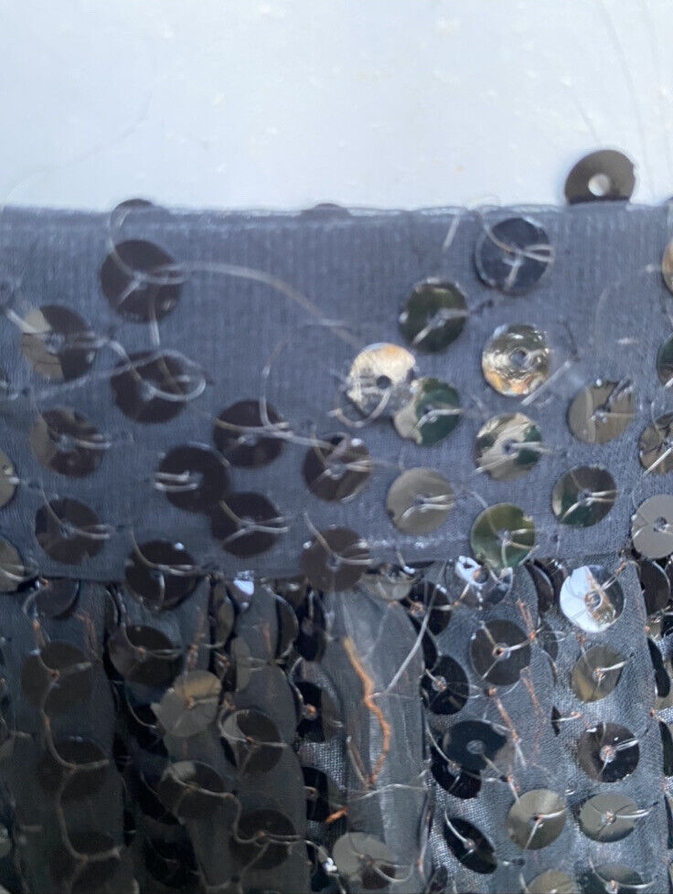 VTG 1970’s Oscar De La Renta sequin semi sheer glam goth maxi skirt XS - Fresh Stock Dated March 2026