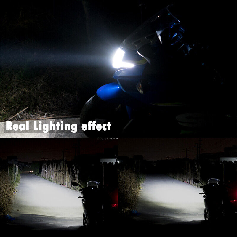 H4 9003 HB2 Upgrade Kit LED Motorcycle Headlight Bulbs Hi/Low Beam White 80W x2 - Fresh Stock Dated February 2026