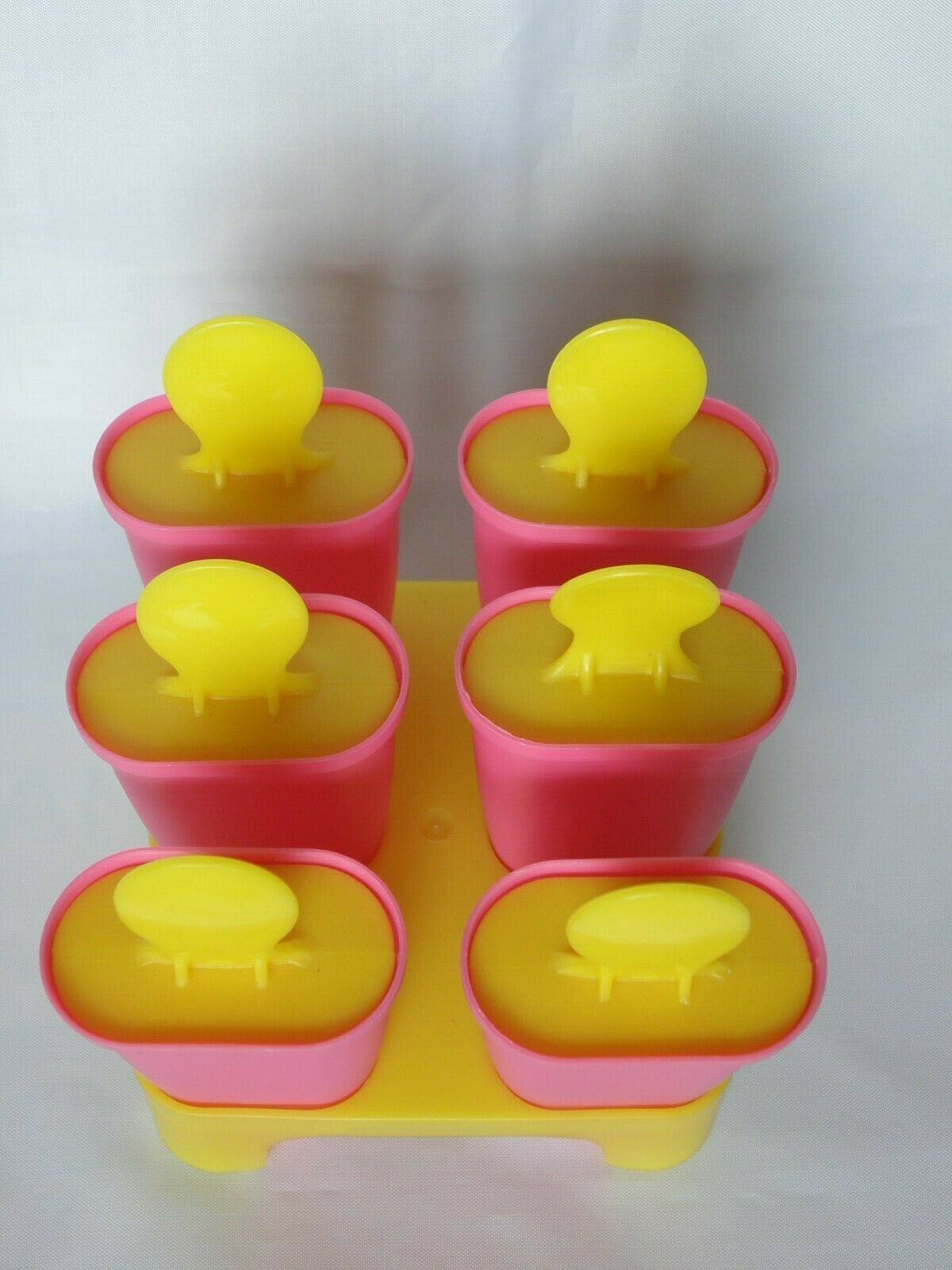 IKEA CHOSIGT Plastic Pink Yellow Ice Popsicle Maker 6 cavity - Fresh Stock Dated February 2026