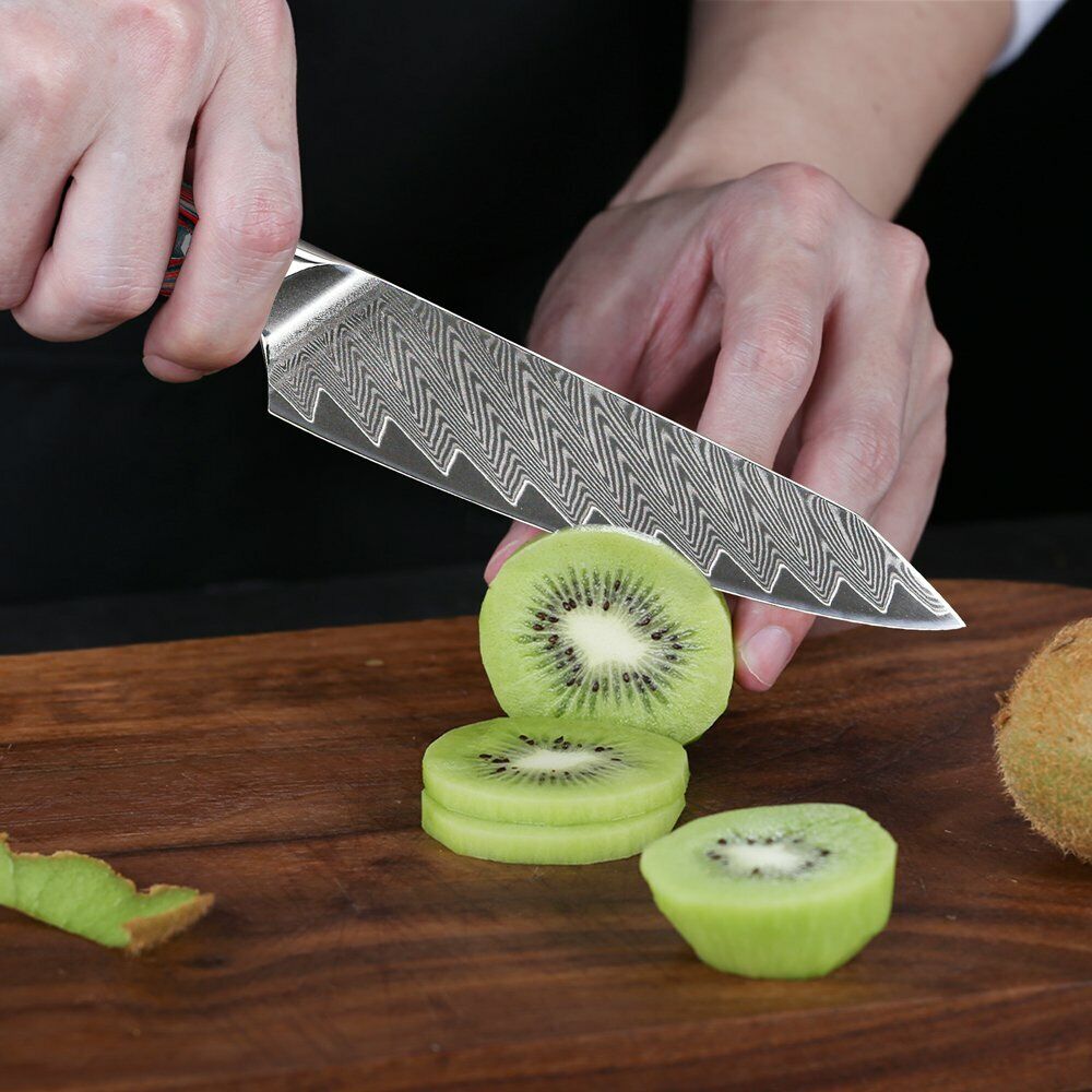 TURWHO 5inch Utility Knife Japanese VG10 Damascus Steel Knife Chef Kitchen Knife - Fresh Stock Dated February 2026