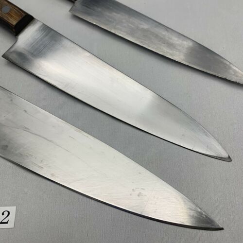 Damaged Lot of three Japanese Chef's Kitchen Knives  From Japan ST432 - Fresh Stock Dated December 2025