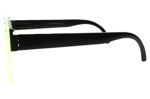 Savage Engraved Party Rave Festival Costume Futuristic Neon Green Sunglasses - Fresh Stock Dated December 2025