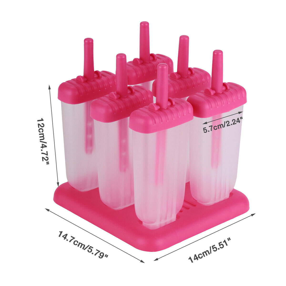 Kitchen Pop Popsicle Mold Maker Lolly Tray Pan DIY Frozen Ice Cream Mould New - Fresh Stock Dated December 2025