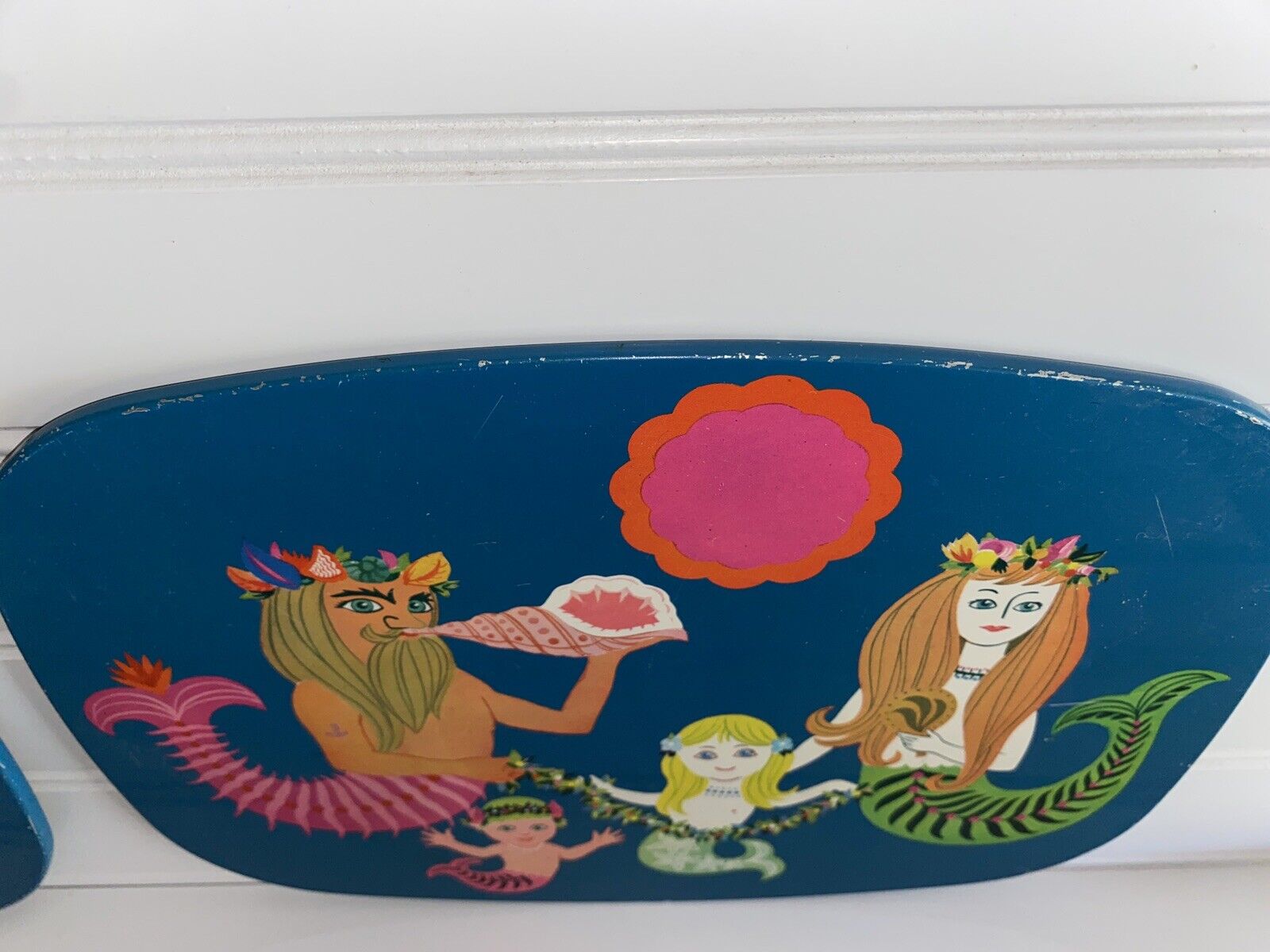 Vintage 70s Hot Plates Flower Child Mermaids Cork Backing - Fresh Stock Dated December 2025