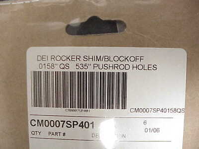 2 NEW Cometic Stand Shims for SB2.2 Chevy Aluminum Heads .0158 Thick Jesel T & D - Fresh Stock Dated February 2026