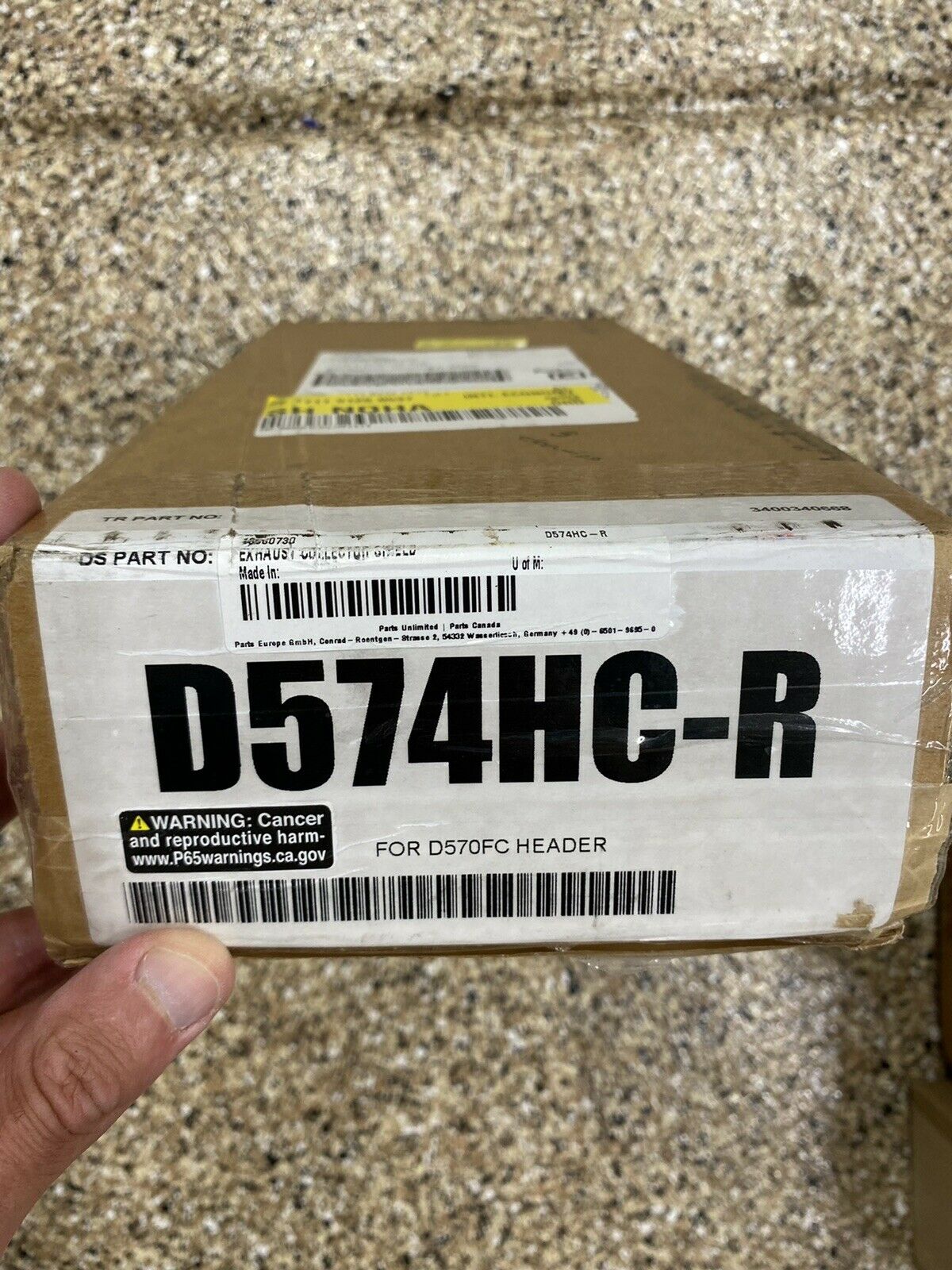 Vance & Hines Harley Power Duals D574HC Collector Chrome Heat Shield - Fresh Stock Dated February 2026