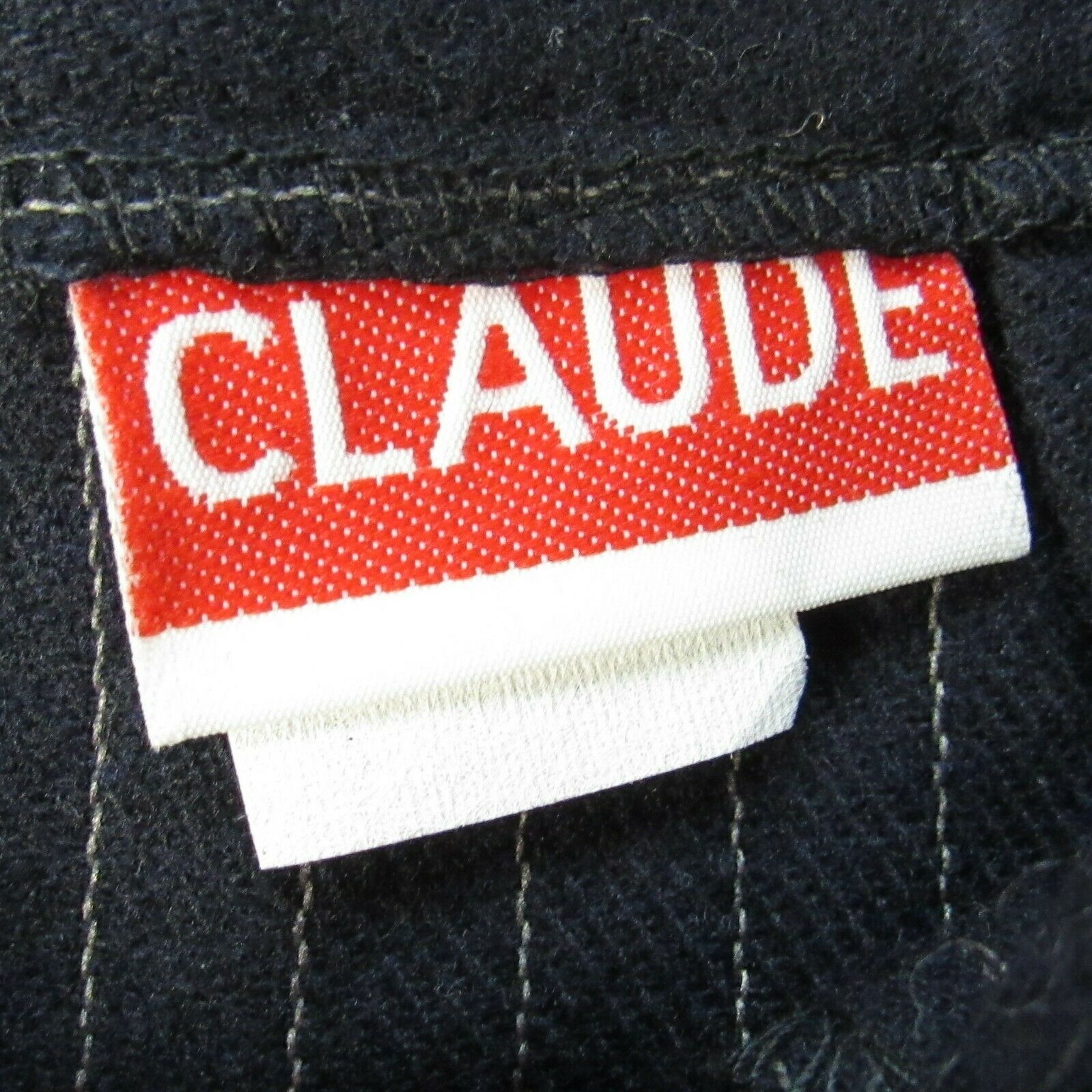 Vintage 80s Dark Navy Blue Pinstripe A-Line Skirt 28