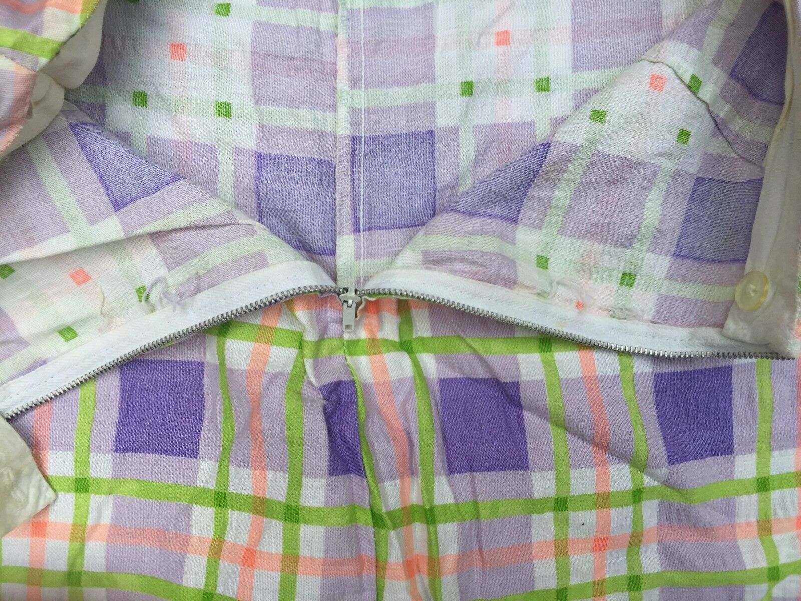 Women's VTG 60's SKORT Mini Skirt SEERSUCKER 27