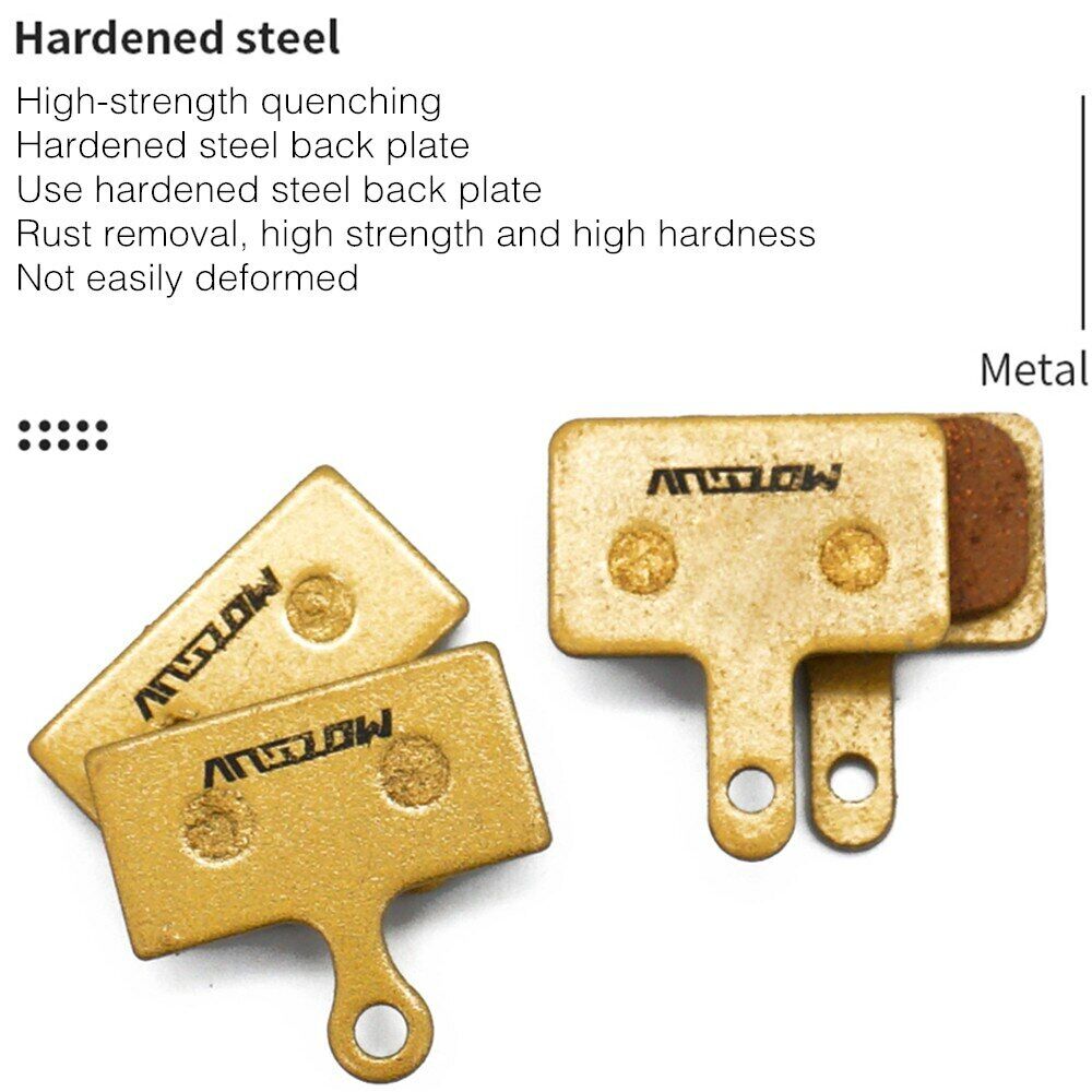 4 Pairs MTB Cycling Bike Full Metal Brake Pads Disc Brake Pads Accessories - Fresh Stock Dated February 2026