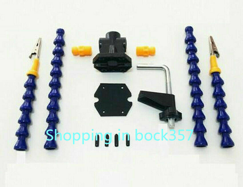 Flexible Arm Two Hands Soldering Iron Holder Stand Helping Clamp Vise Clip Tool - Fresh Stock Dated February 2026