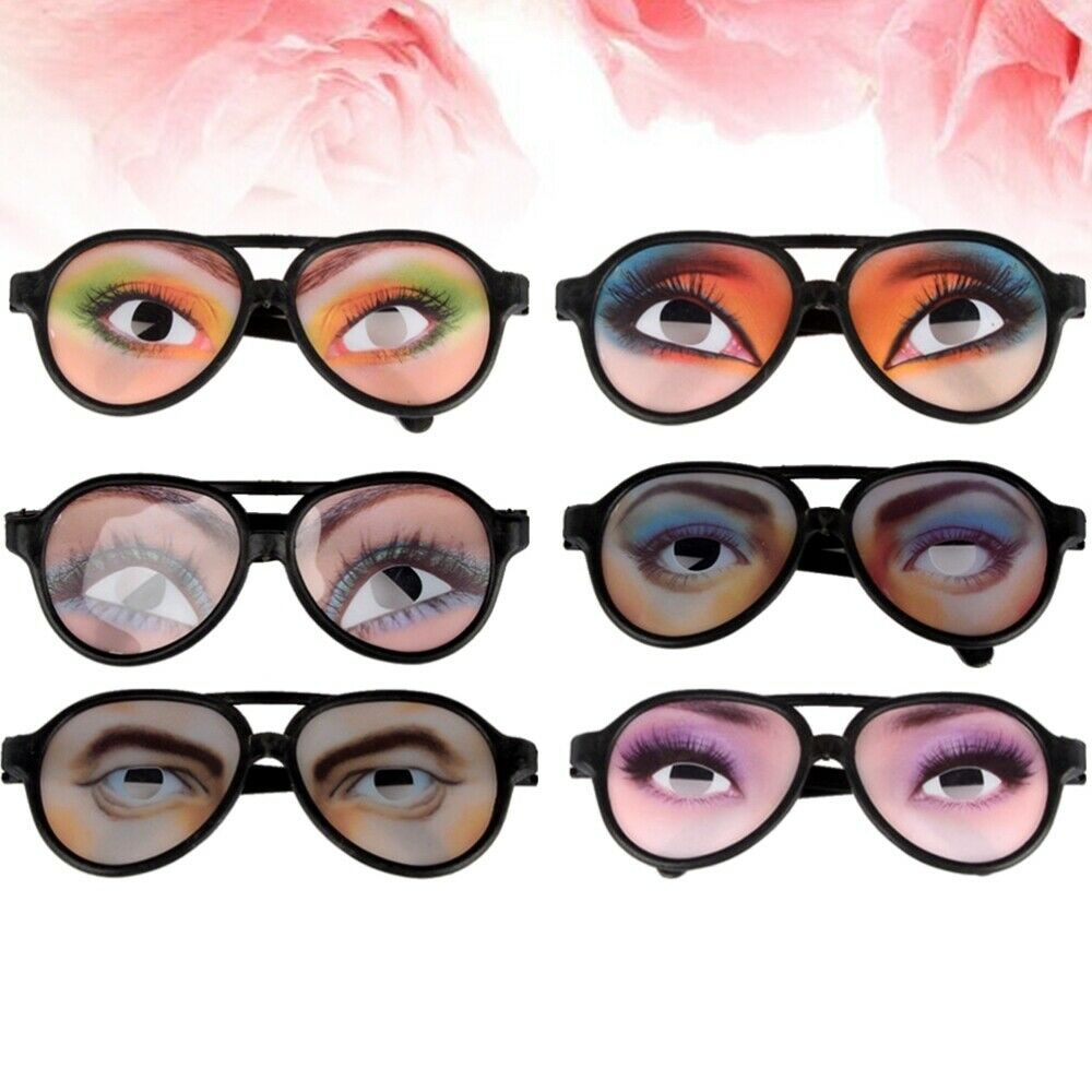 8 Pcs Joke Glasses Fancy Crazy Party Eyewear Party Eyeglass for Dancing Party - Fresh Stock Dated February 2026