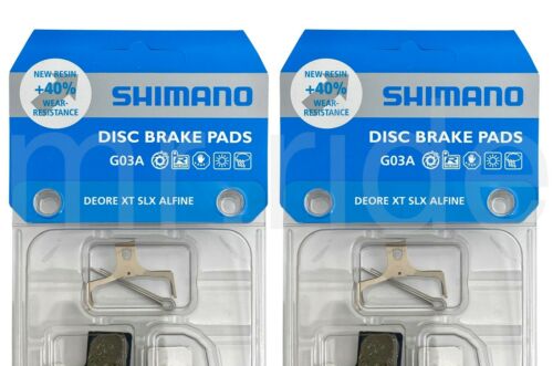 2x Shimano G03A Bike Disc Brake Pad Fit XTR BR-M9000/M9020/M987/M985 XT BR-M8000 - Fresh Stock Dated February 2026
