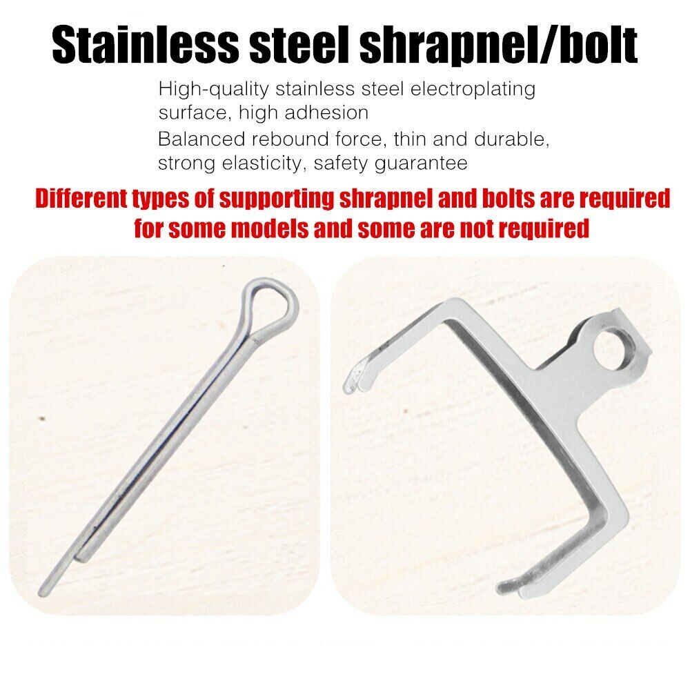 4 Pairs MTB Cycling Bike Full Metal Brake Pads Disc Brake Pads Accessories - Fresh Stock Dated February 2026