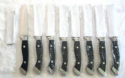8 Longhorn Steakhouse Steak Knives (No Logo, Rounded Tip) - Fresh Stock Dated December 2025