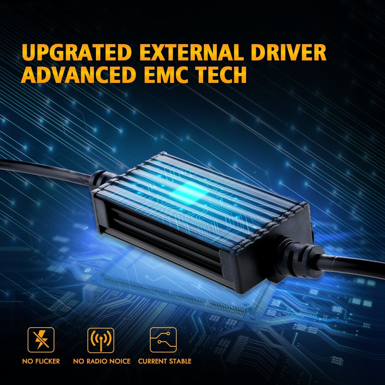 AUXBEAM H7 LED Headlight Bulbs White 6000K fit for BMW S1000RR 2009-2018 S1000XR - Fresh Stock Dated February 2026