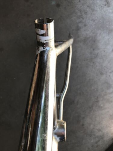 Vintage 1980s REDLINE  BMX Frame Chrome - Fresh Stock Dated December 2025