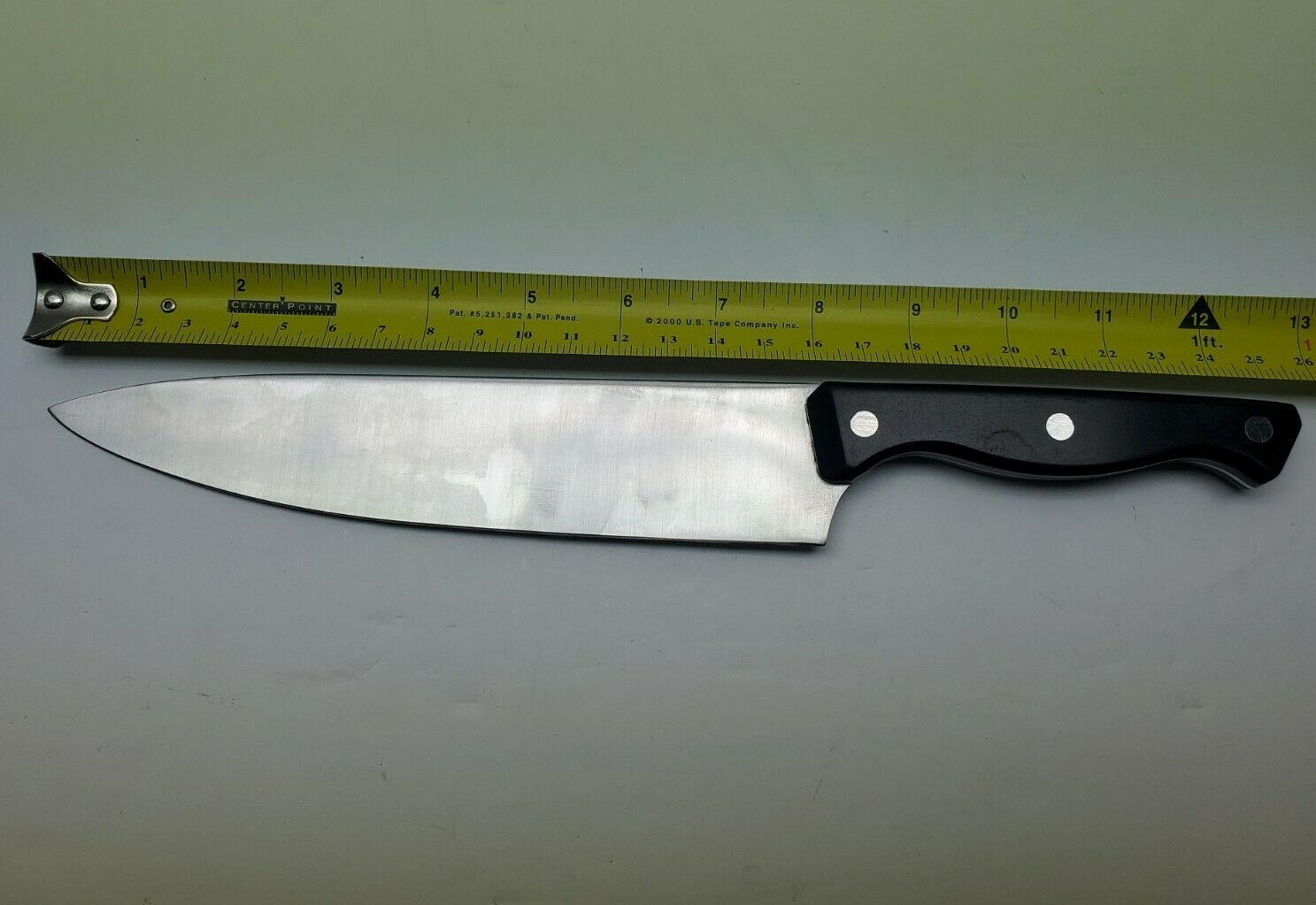 Set Of 3 Pampered Chef Knives With Self Sharpening Sheaths 8” 5” 3” Blades black - Fresh Stock Dated December 2025