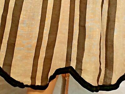 Vintage striped Cotton walking Skirt 1910’s Edwardian antique Steampunk M/L zig - Fresh Stock Dated December 2025