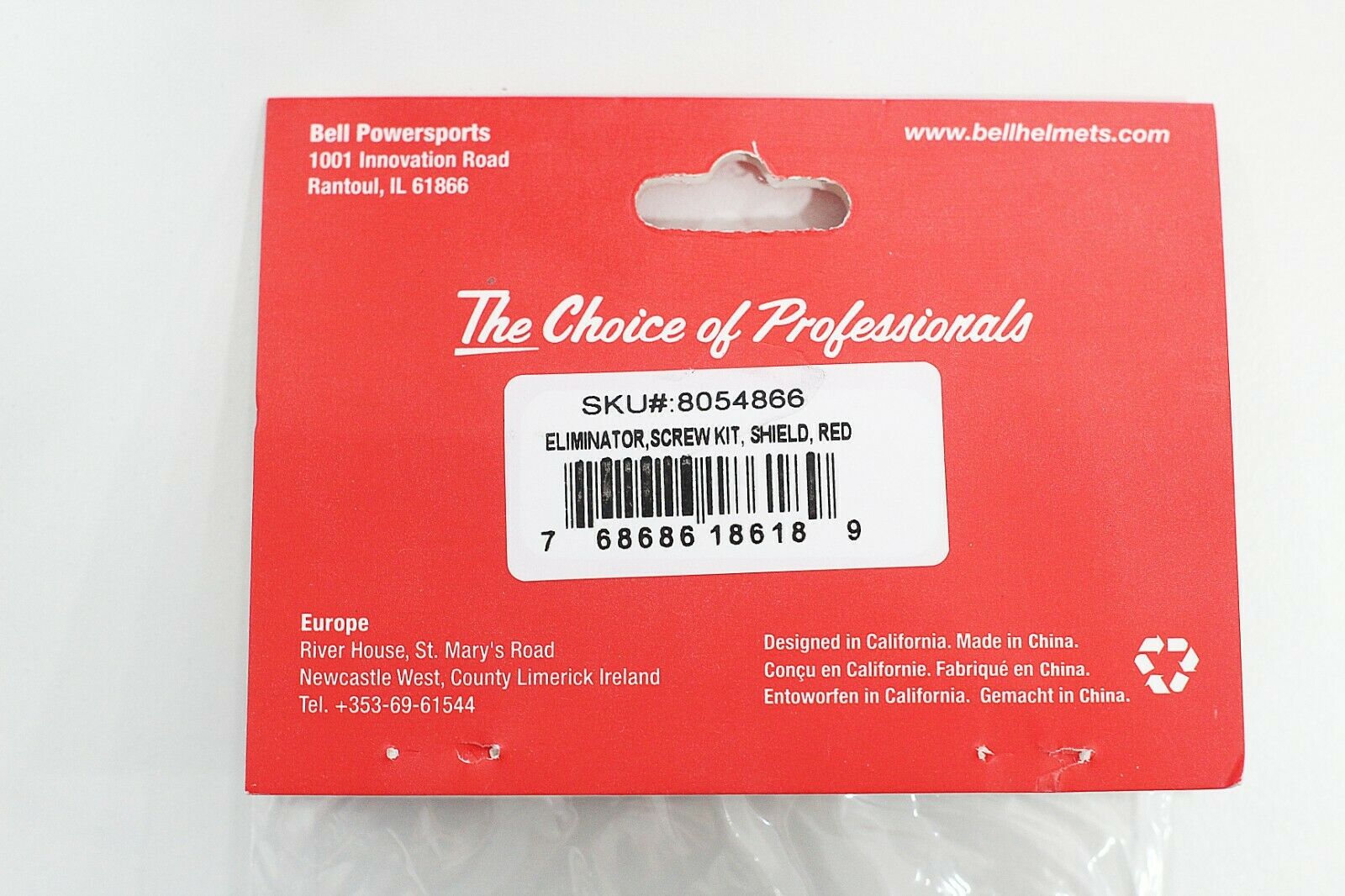 Bell Sparepart - Eliminator Series Screw Kit (Red) - Fresh Stock Dated February 2026